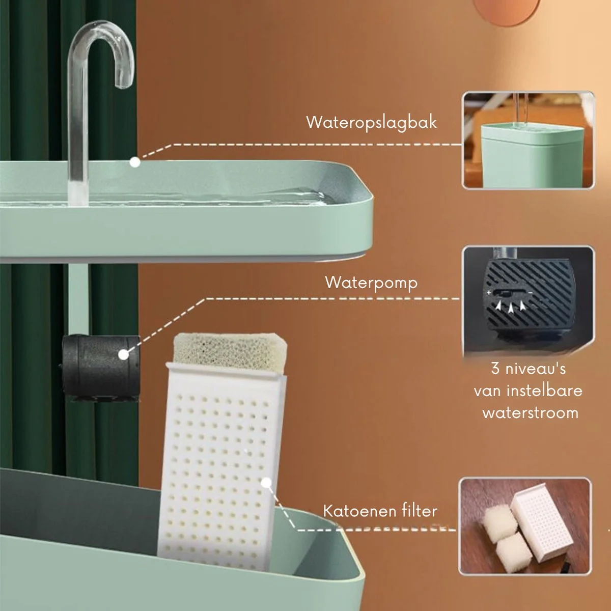 Cat and Dog Water Fountain - Image 4